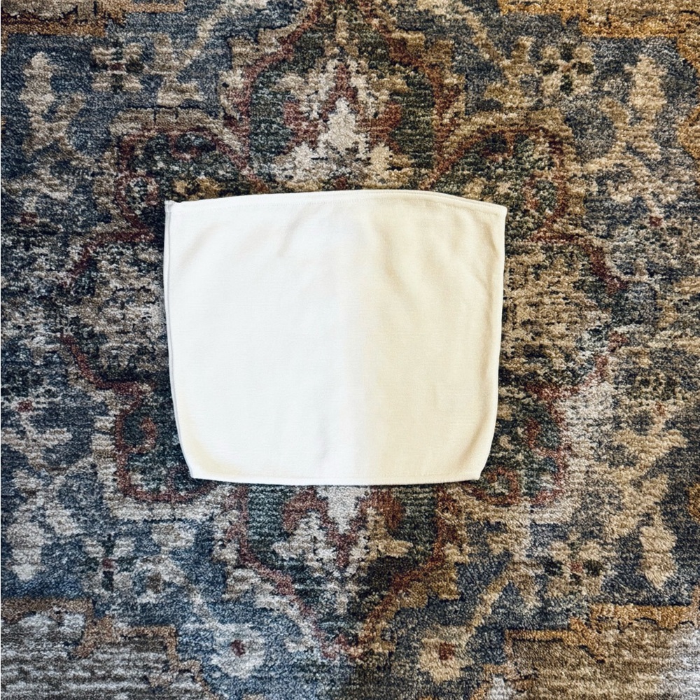 Zara White Strapless Tube Top